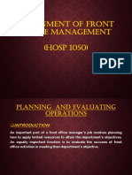 Front Office Management HOSP (1050)