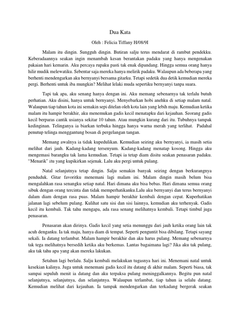 Dua Kata Cerpen Fany Pdf