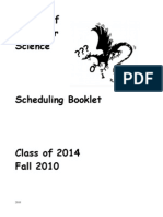 SCS Fall 2010 Course Scheduling Booklet