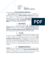 Demanda de Alimentos Calle Donayre Rita Elisa