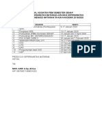 Jadual Kegiatan PBM Semester Genap TK.3