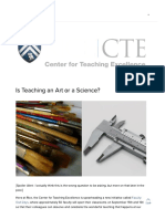 Is Teaching an Art or a Science_ — Rice University Center for Teaching Excellence