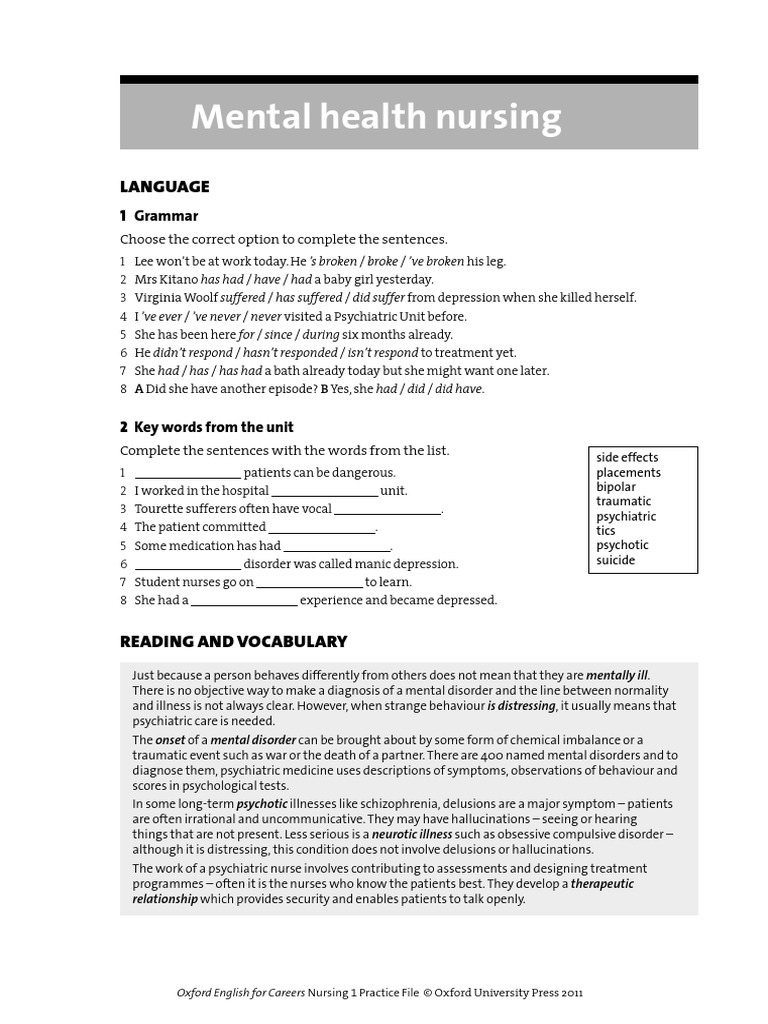 Mental Health PDF | Download Free PDF | Mental Disorder | Psychiatry