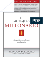 Carátula Del Libro Titulado El Mensajero Millonario de Brendon Burchard