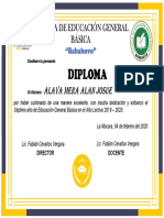 Formato de Diplomas Escolares