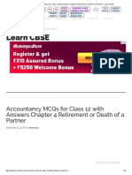 Accountancy MCQs for Class 12 with Answers Chapter 4  - Learn CBSE