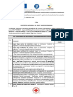 Lista Cu Documente de Inregistrare Si Selectie A Grupului Tinta Transmisa Prin Posta Curierat