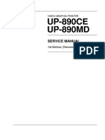 Sony Video Printer UP-890 - Service Manual PDF