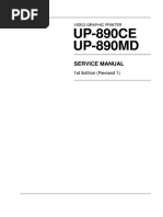 Sony Video Printer UP-890 - Service Manual PDF