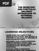 Monetary and Portfolio Balance Approach To External Balance