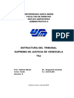 Estructura Del Tribunal Supremo de Justicia de Vzla 2016