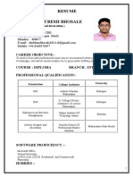 Shubham Bhosale - Resume