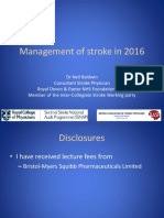 16.00 DR Neil Baldwin, Management of Stroke