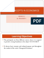 Basic Concepts in Economics
