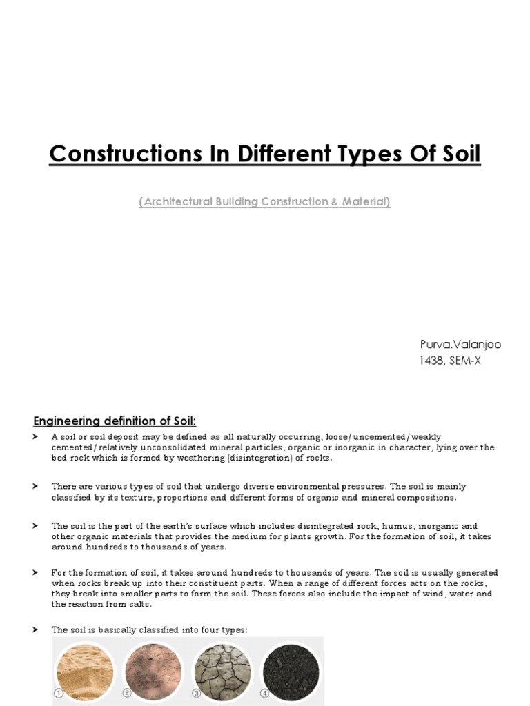 Constructions in Different Types of Soil | PDF | Deep Foundation | Soil