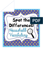 Spot the Differences: Household Vocabulary Game