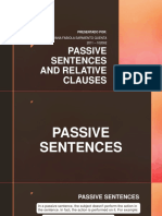 Passive Sentences and Relative Clauses