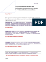 Engineering Project Research Plan