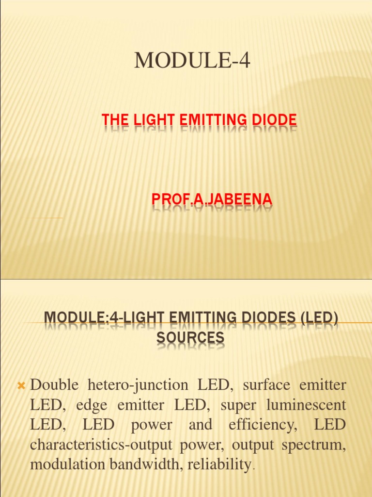 4 Led | PDF | Band Gap | Light Emitting Diode