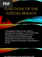 Philippine Politics and Governance: Functions of The Judicial Branch