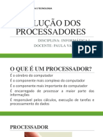 Evolução dos processadores de 40 a 64 bits