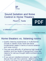 Sound Isolation Terms for Home Theaters