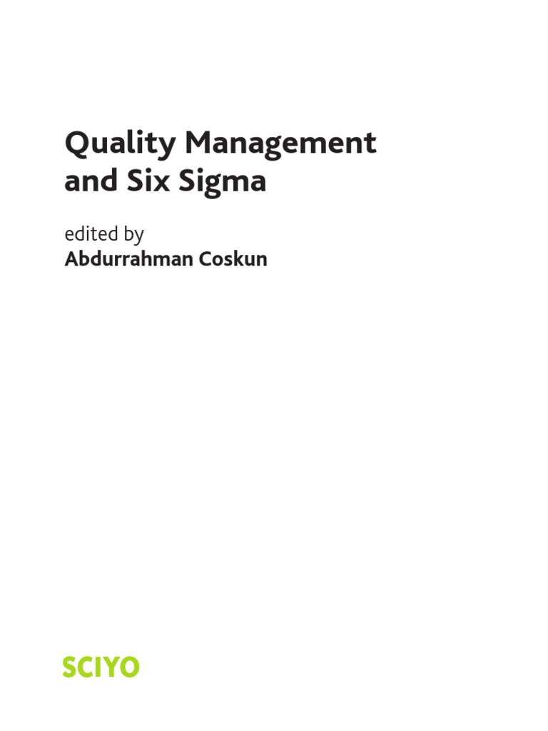 Quality Management and Six Sigma | PDF | Six Sigma | Quality Management