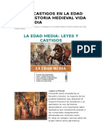 Leyes y Castigos en La Edad Media Historia Medieval Vida Edad Media