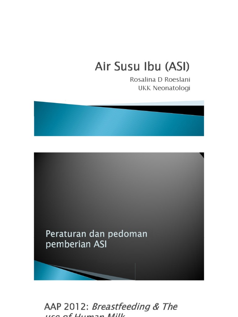 Air Susu Ibu (ASI) Kemenkes | PDF