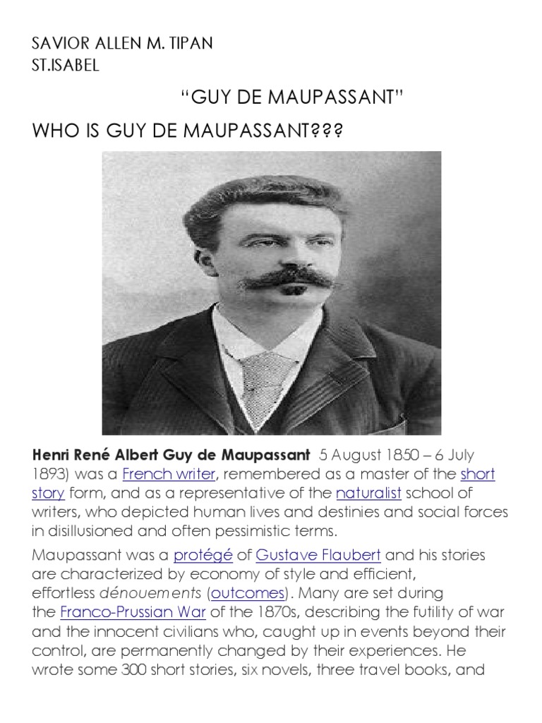 Guy de Maupassant | PDF | Guy De Maupassant | Short Stories