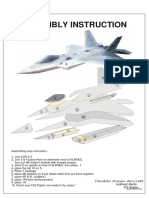Assembly Instructions for F22 Raptor Model