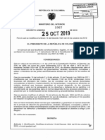 Decreto 1967 Del 25 de Octubre de 2019