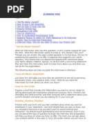 Download Interview Tips by Sivasankar SN442964 doc pdf