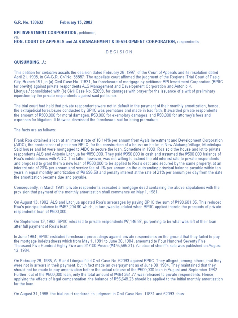 Legal Dispute Over Loan Foreclosure | PDF | Lawsuit | Judgment (Law)