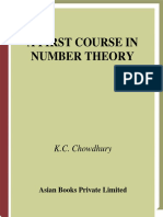 K.C. Chowdhury - First Course in Theory of Numbers-Asian Books Pvt. Ltd. (2004) PDF