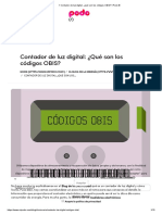 Contador de Luz Digital - ¿Qué Son Los Códigos OBIS - I Podo ® PDF