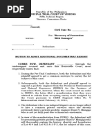 Motion To Admit Additional Document