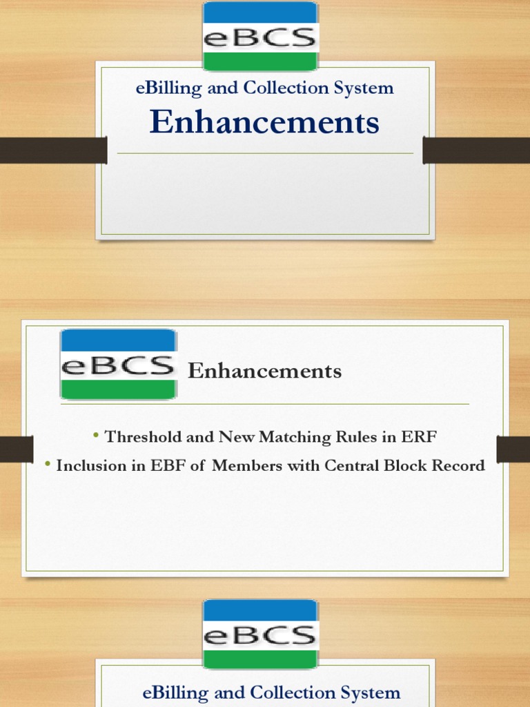 GSIS eBCS Enhancements Overview | PDF | Computing | Business