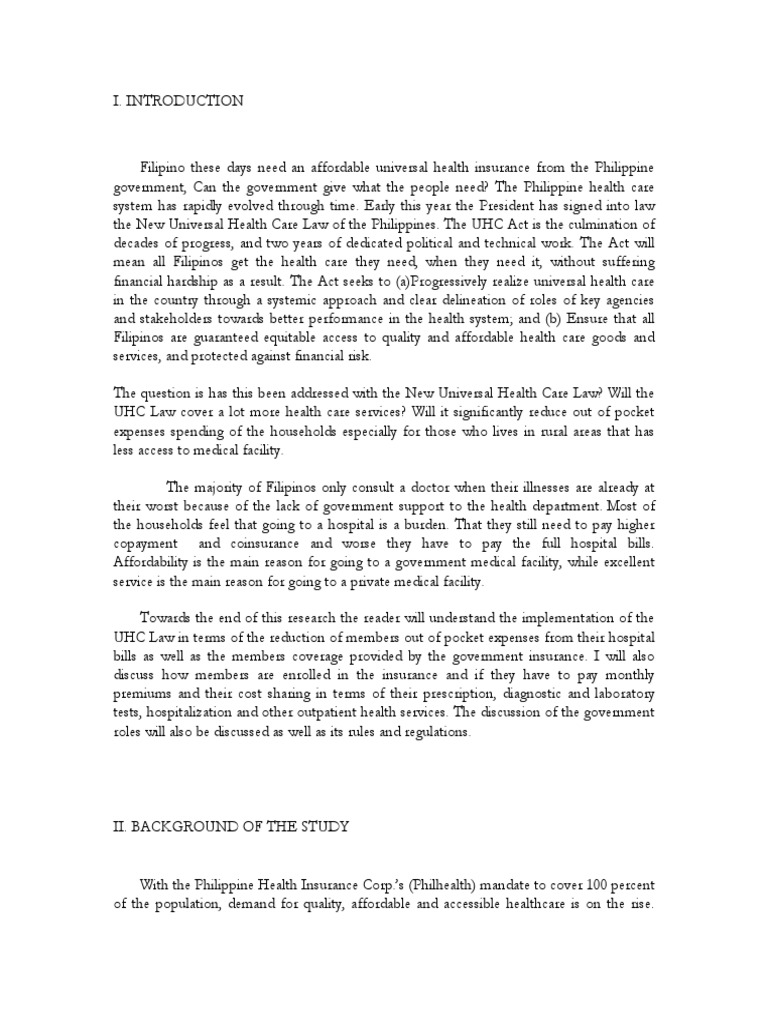 Summary of the UHC Law in the Philippines | PDF | Universal Health Care ...