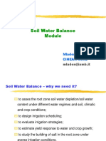 Soil Water Balance and Irrigation Scheduling Climasouth