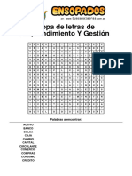 Sopa de Letras de Emprendimiento y Gestión