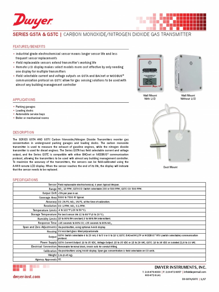 Datasheet 77 Gsta-C | PDF | Carbon Monoxide | Sensor