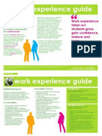 Work Experience Guide: Work Experience Helps Our Students Grow, Gain Confidence, Mature and Learn