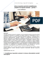 Abordări Teoretice Și Practice Privind Contabilizarea Datoriilor Și Creanțelor de Impozit Amânat - Partea I PDF