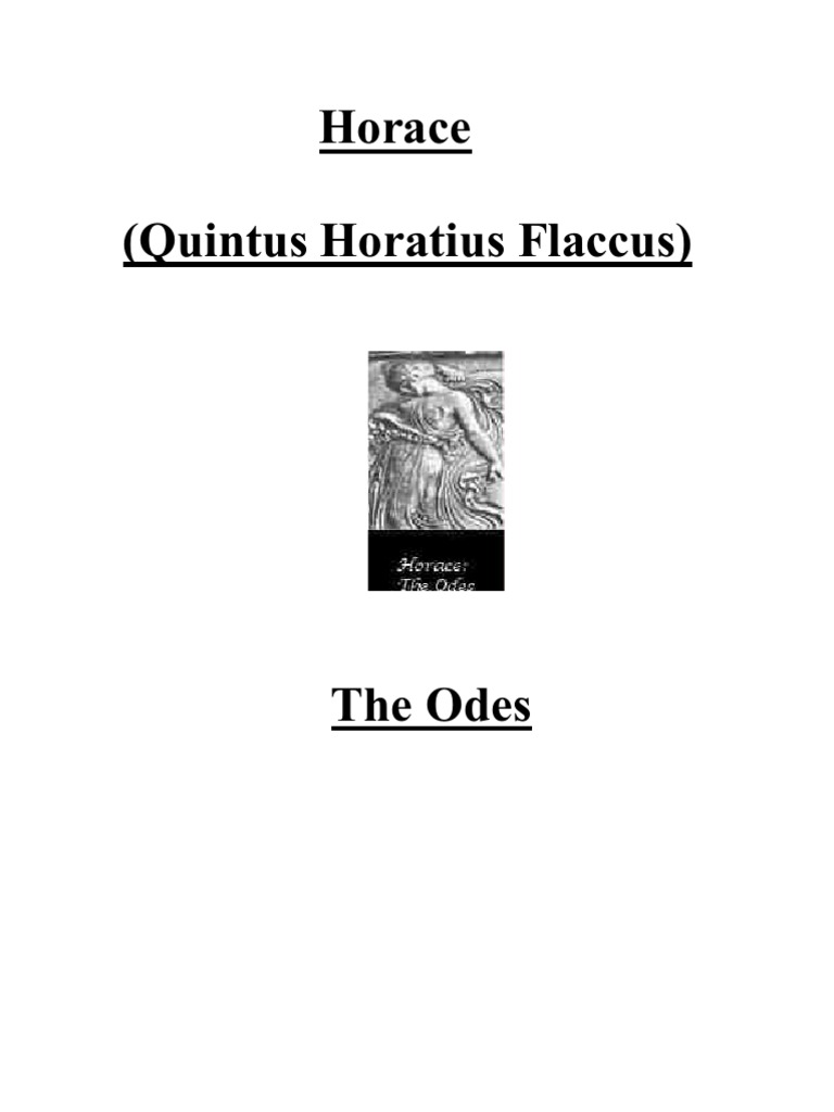 Horace Odes PDF Horace Nature