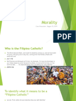 Morality 1 Class Discusion August 13, 2019