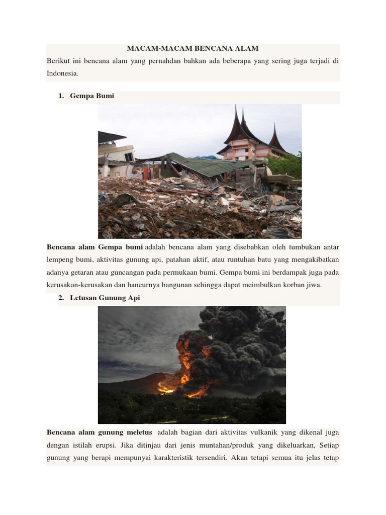 Kliping Bencana Alam | PDF