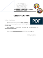 Certification For Late Registration