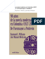 90 Anos de La Novela Moderna en Colombia