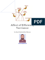 Affect of Efficiency Varriance